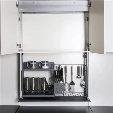 Thiết kế hiện đại Phần cứng tủ bếp Giá nâng tự động