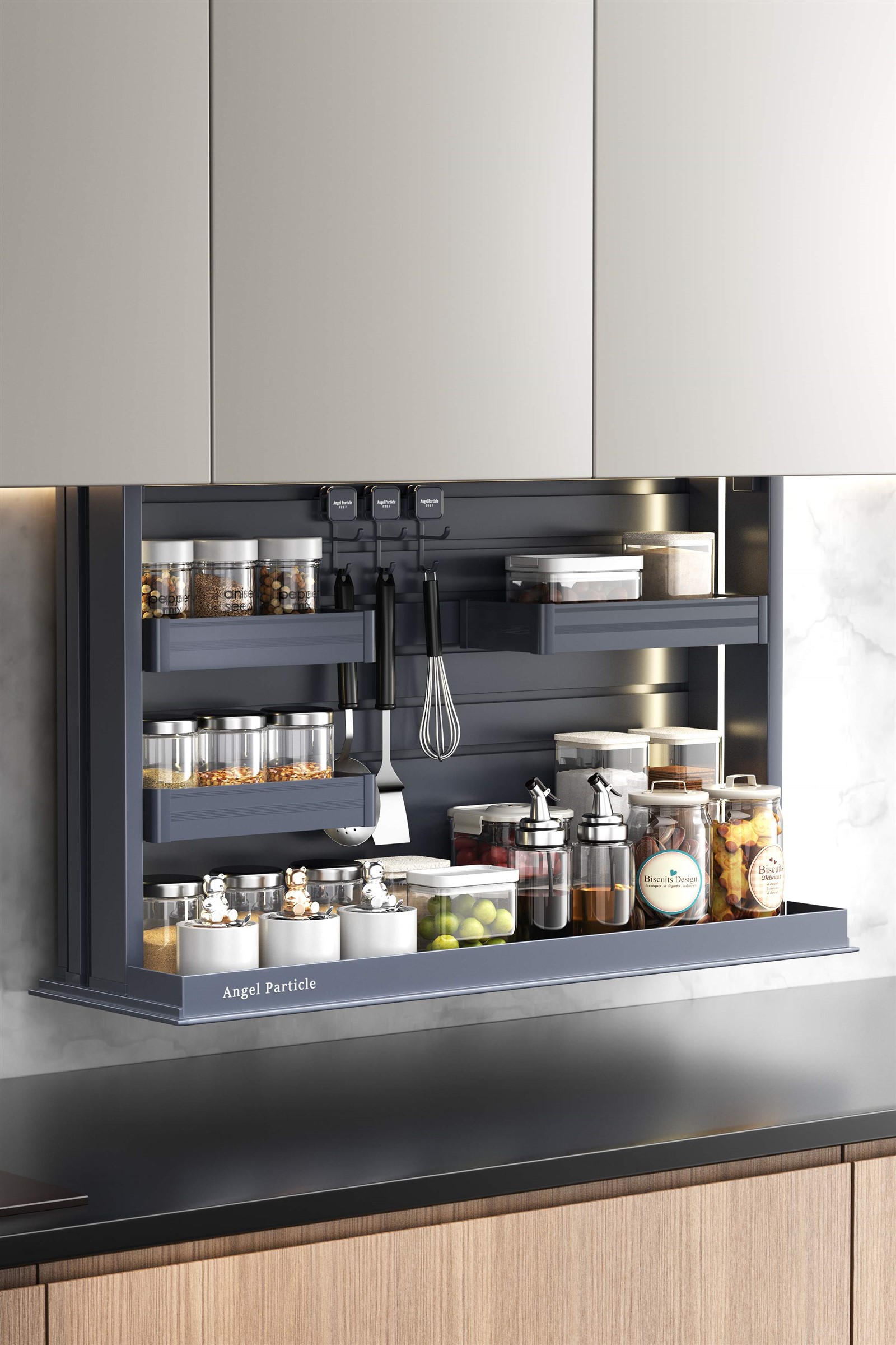 Electric lifting seasoning rack Electric lifting seasoning rack